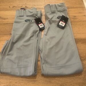 Bundle of Rawlings Gray Men’s Baseball Pants size Medium. 2 pair
